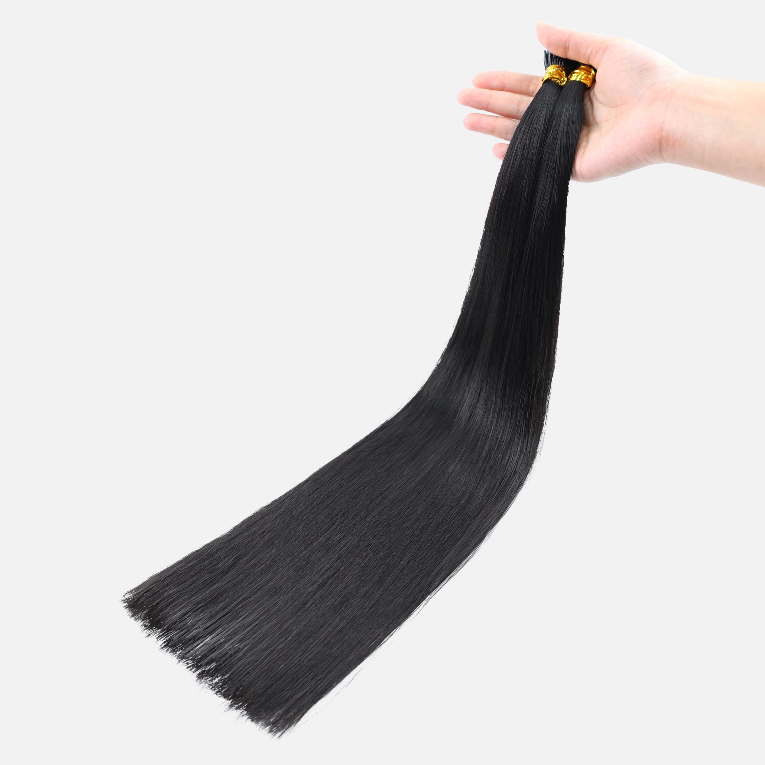 Bleach Blonde (613) I-Tip Hair Extensions (50g-100g) - Image 10