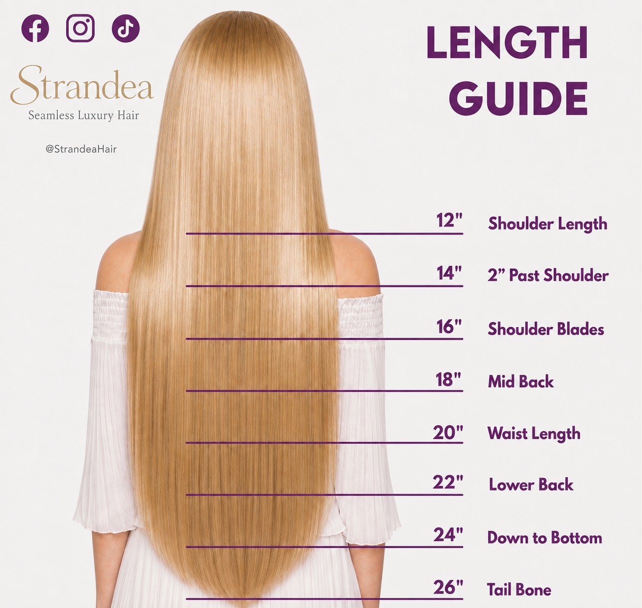 Bleach Blonde (613) I-Tip Hair Extensions (50g-100g) - Image 5